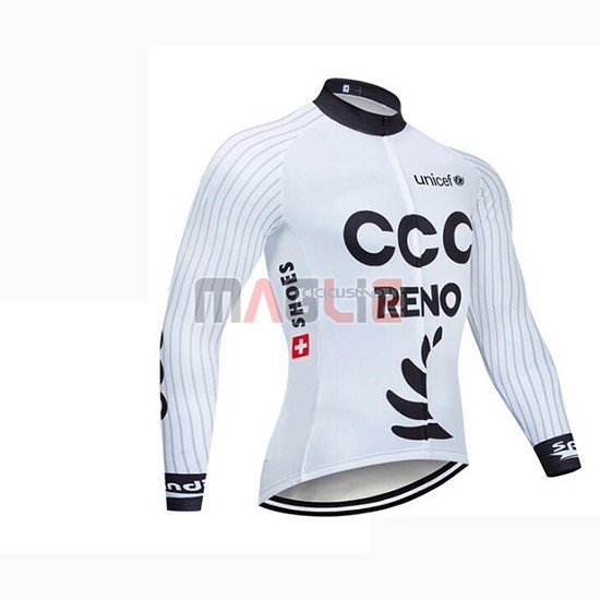 Maglia CCC Manica Lunga 2019 Bianco - Clicca l'immagine per chiudere